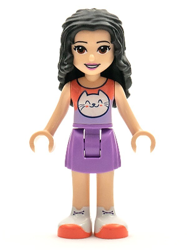 Friends Emma - Medium Lavender Skirt, Coral and (frnd0427)