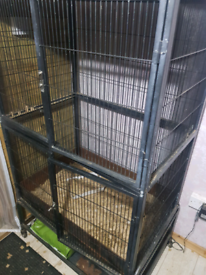 Pet planbet type cage double door 