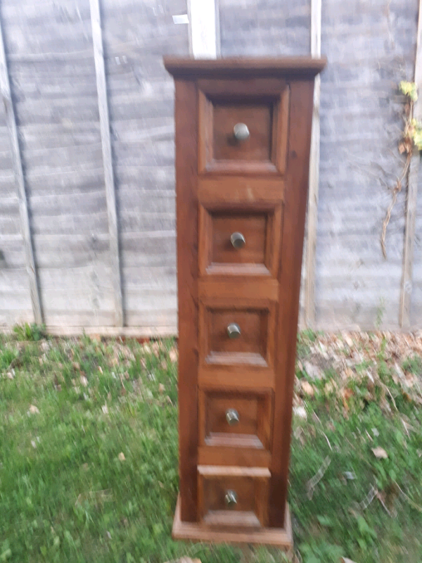 Hardwood Home Made Universal Narrow Chest Of Drawers In