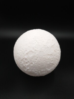 The Moon Luna Earth Globe 3D Printed Model Sculpture Solar System, Pick Color