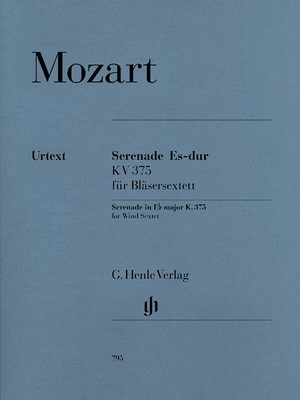 Mozart Serenade in E-flat Major K 375 for Clarinet Horn Henle Urtext Music Book