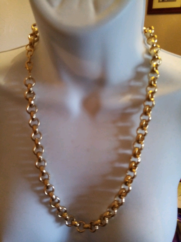 Gold plated luxury heavy 12mm belcher belcher chain in Halesowen, West Midlands Gumtree