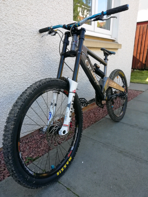 orange downhill mountain bike