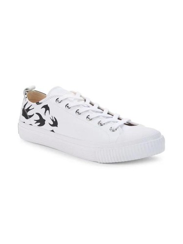 

Мужские низкие кроссовки McQ Alexander McQueen Swallow Swarm Vulc 44 евро, 11 долларов США, Белый