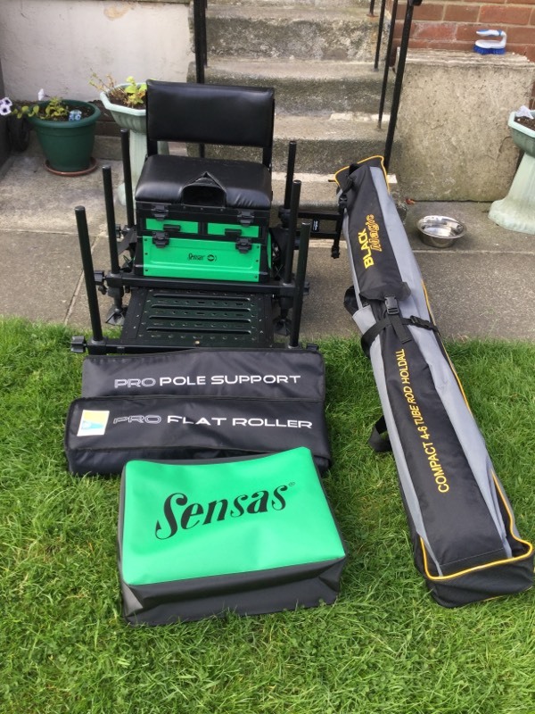 Complete Pole Fishing Kit and Seat Box in Morley, West Yorkshire