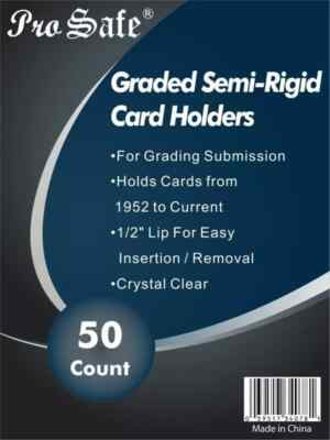2000 ct  PRO SAFE Graded Semi Rigid Sports Card Holder CASE - Free Shipping