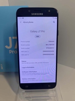 Samsung Galaxy J7(2017) SM-J730F/DS Android 64GB Unlocked Smartphone verygood 