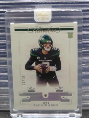 2021 Panini Flawless Zach Wilson Rookie Authentic Diamond Gemstone Relic #1/10