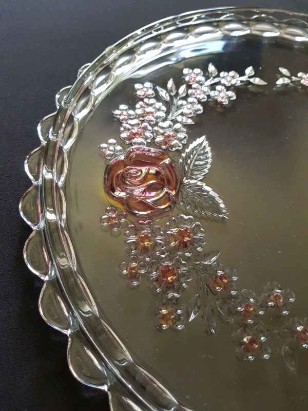 Walther Glas Torte / Cake Plate Original Box in Telford