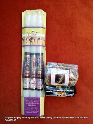 Ladan Jerusalem Candles+ Incense Frankincense Resin 100g and Charcoal Ладан