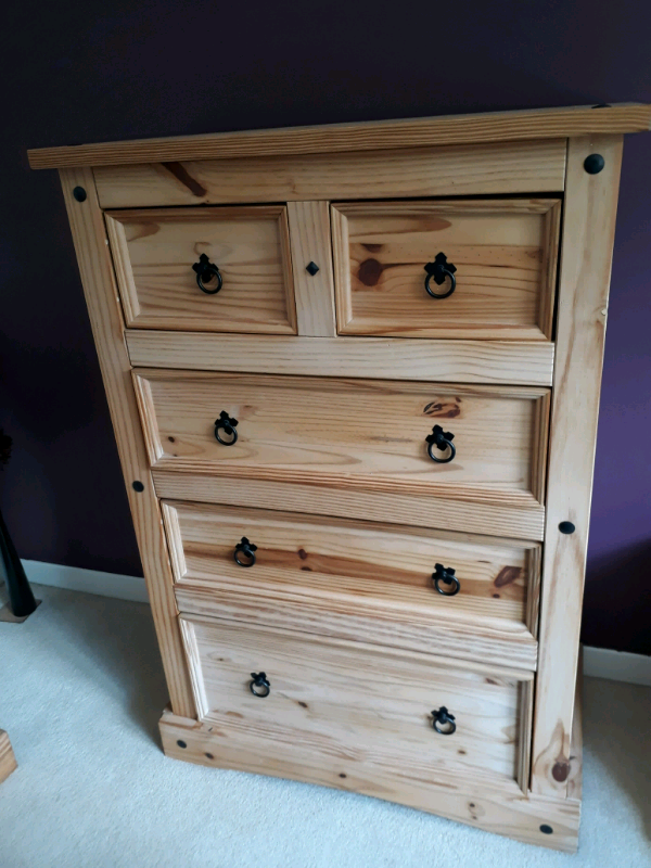 Argos Puerto Rico Chest of Drawers 5 Drawers Pine in South Molton