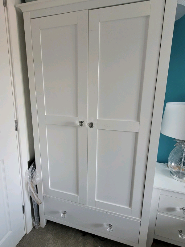 White double wardrobe from Dunelm in Fareham, Hampshire Gumtree