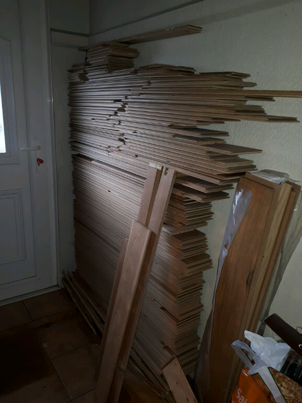 B Q Real Wood Natural Oak Quick Step Parquet Cadenza Flooring Used