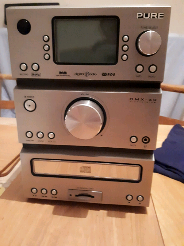 Pure radio mini with dab radio, separate speakers in Formby