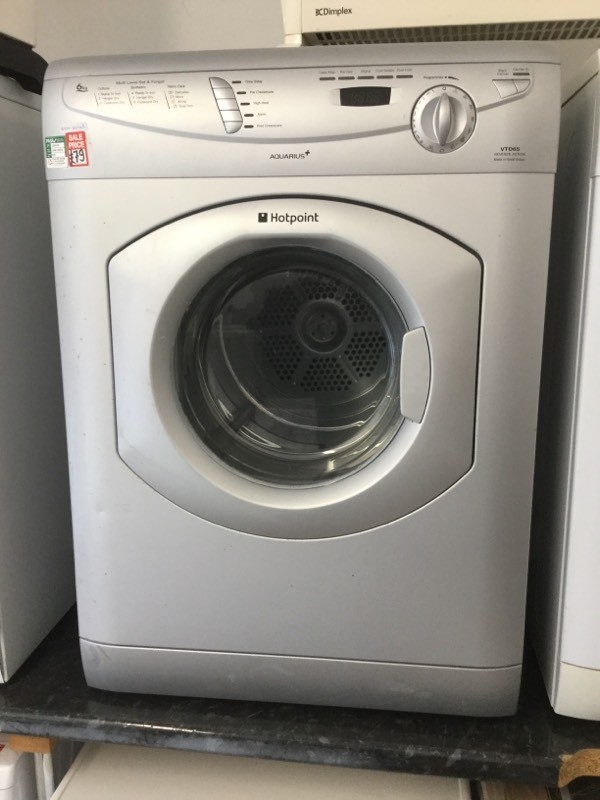 Hotpoint Silver vented tumble dryer with digital controls in Plymouth