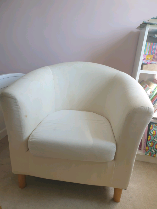 Cream Tub Chair - needs reupholstering | in Trowbridge, Wiltshire | Gumtree