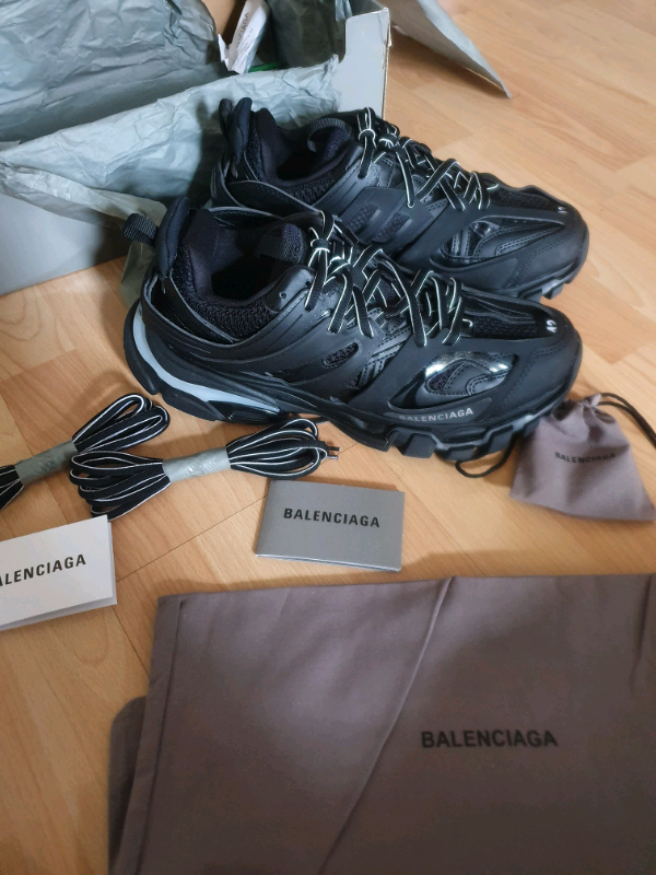 [New] Balenciaga Track Sneakers Orange White Triple S Sz
