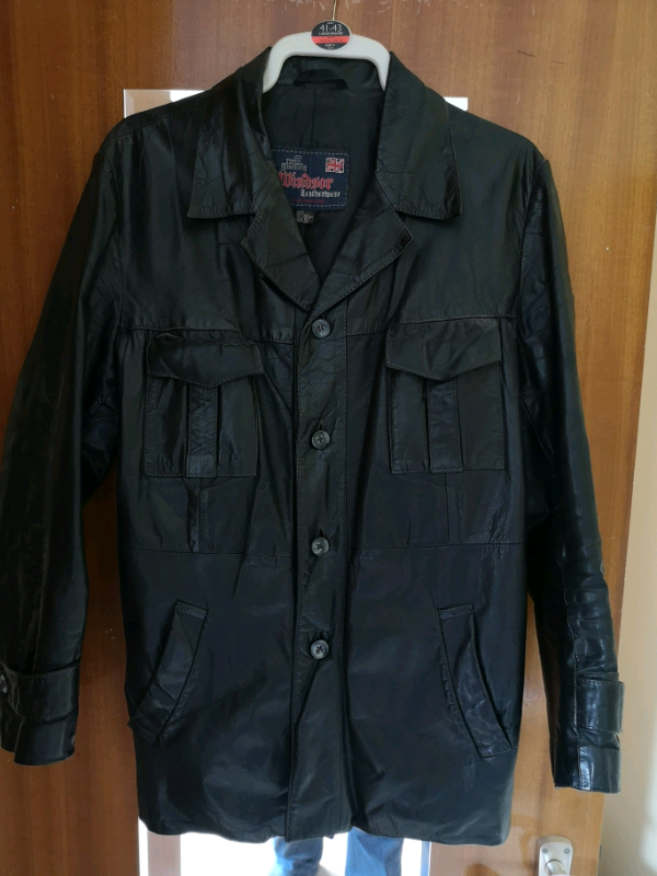 Vintage black English leather jacket high quality in Cumbernauld