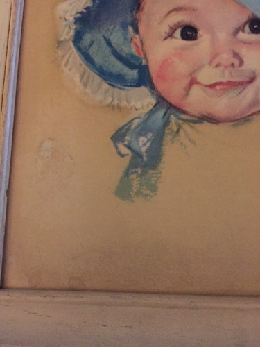 Vintage Maud Tousey Fanpel 3D Baby in Blue Bonnet
