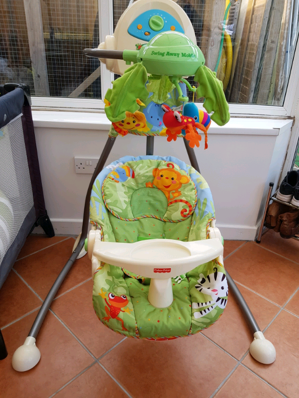 Baby Fisher Price rainforest musical swing in Royal Wootton Bassett