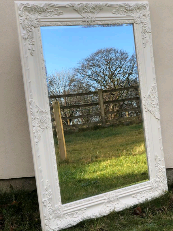 LARGE CHIC CREAM FRAMED WALL MIRROR in Scarborough, North Yorkshire Gumtree