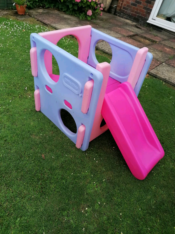 Little tikes pink play cube slide, kids garden toy in Gloucester