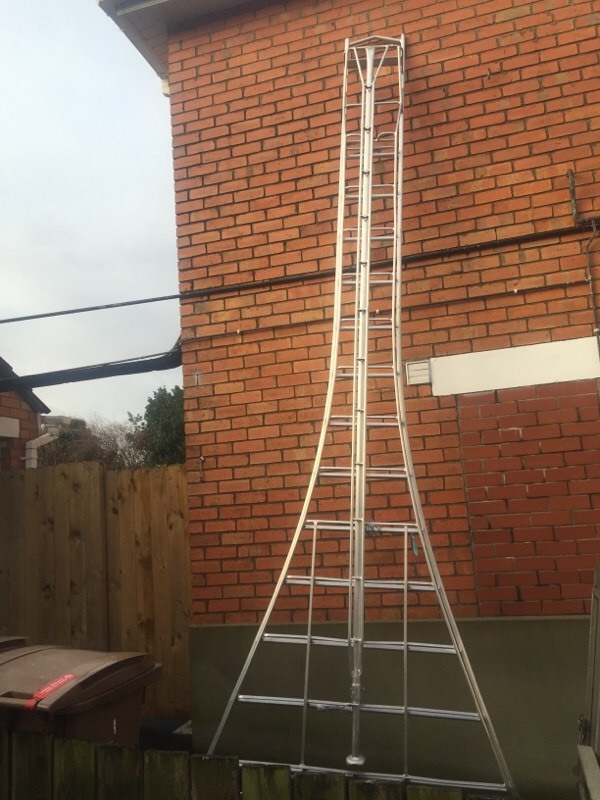 16ft platform tripod ladder (henchman). Used once in Dundonald