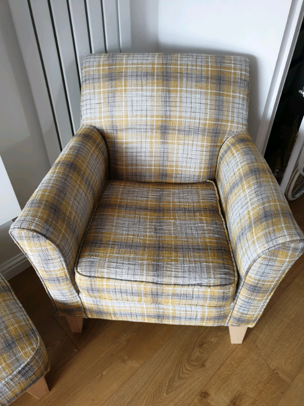 Next single chair, footstool & cushions | in Falkirk | Gumtree