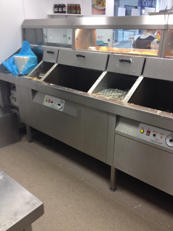 Hopkins 3 pan fish frying range, fish and chip range in Kings Lynn