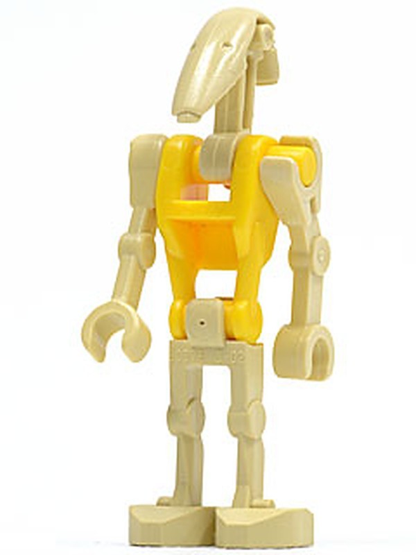 Battle Droid Commander with Straight Arm and Yellow (sw0184)