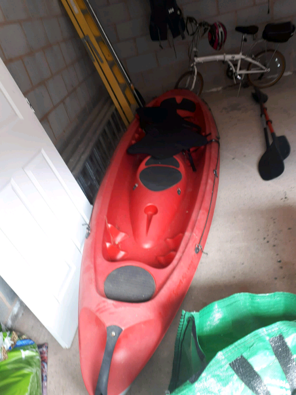 2+1 bic tobago sit on top kayak with paddles in exmouth