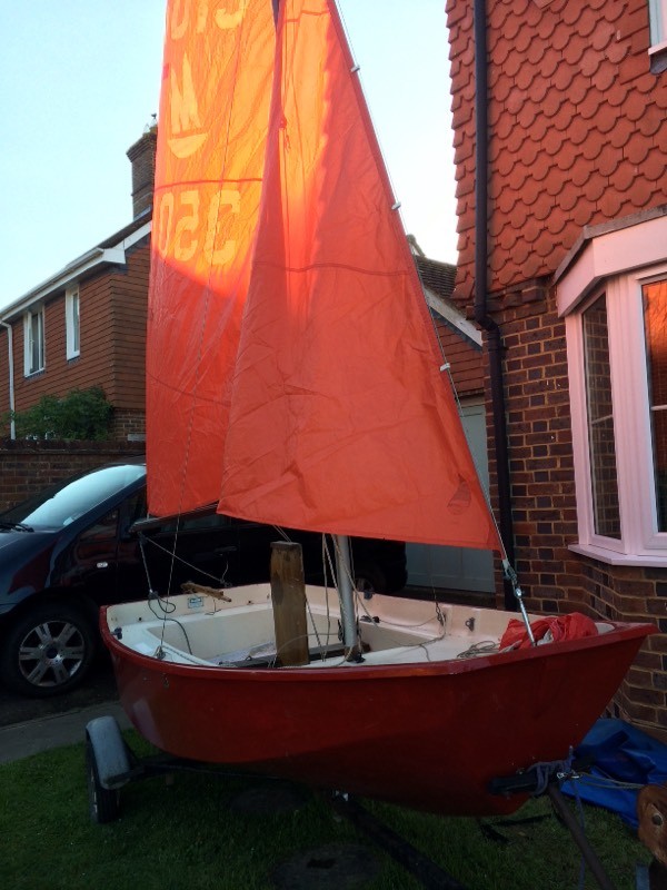 Grp mirror dinghy with trailer in Uckfield, East Sussex Gumtree