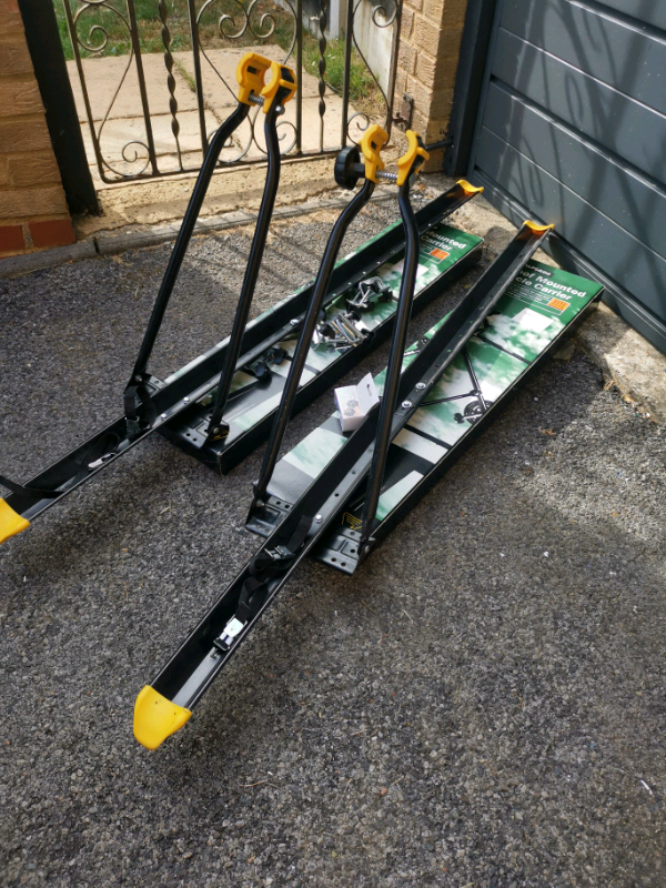 x2 Halfords bike / cycle roof rack mounted carriers in Verwood