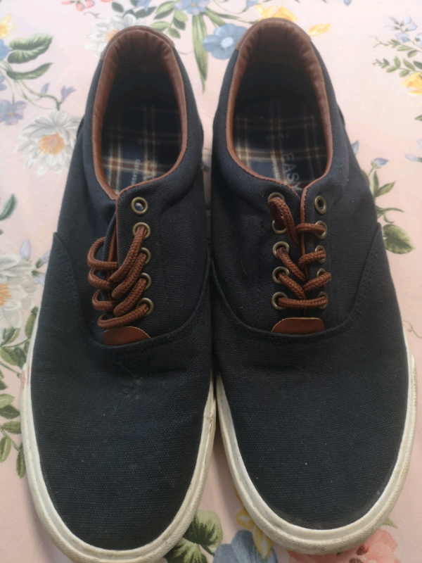 Matalan men's s11 shoe dark blue/tan trim | in Poole, Dorset | Gumtree