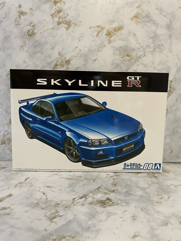 Model Car - 1/24 Nissan BNR34 Skyline GT-R V-spec II 02 Mode