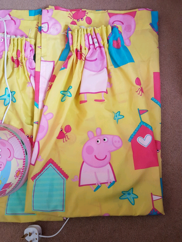 Peppa Pig Bedroom Set Lamp Curtain Lampshade In Salisbury Wiltshire Gumtree