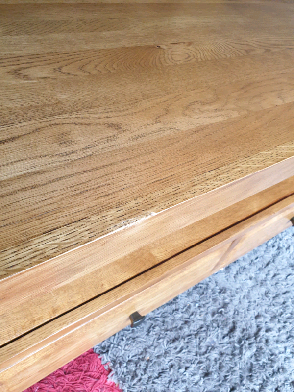 Oak Furniture Land Hercules Rustic Solid Oak 2 Drawers Coffee Table