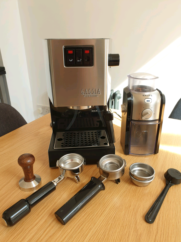 Gaggia classic v2015 espresso machine, grinder and accessories in Norwich, Norfolk Gumtree