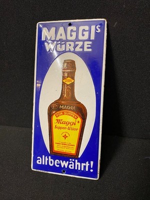 Maggi´s Würze altbewährt - Türschild Emailschild - breite Ausführung - Rarität