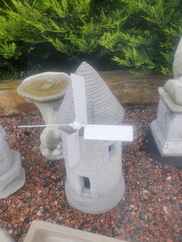 Large Concrete garden windmill ornament in Saintfield, County Down