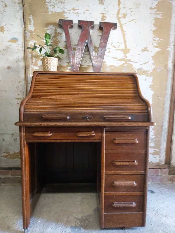 Edwardian Oak Roll Top Desk In Eastleigh Hampshire Gumtree
