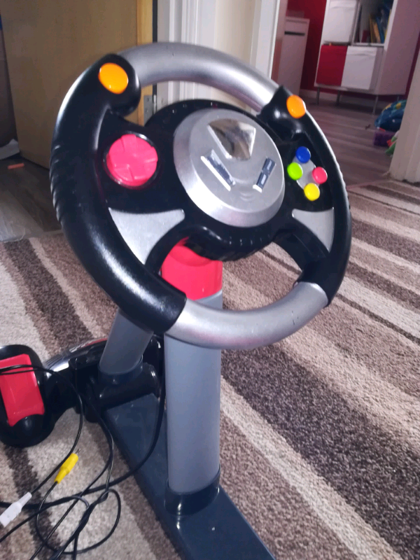 Racing Games System Plug & Play Power Drive With 30 With Seat Wheel