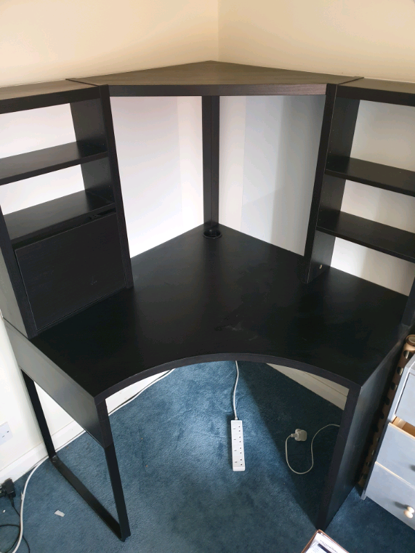 IKEA Micke Brown Black Corner Desk in Adel, West Yorkshire Gumtree