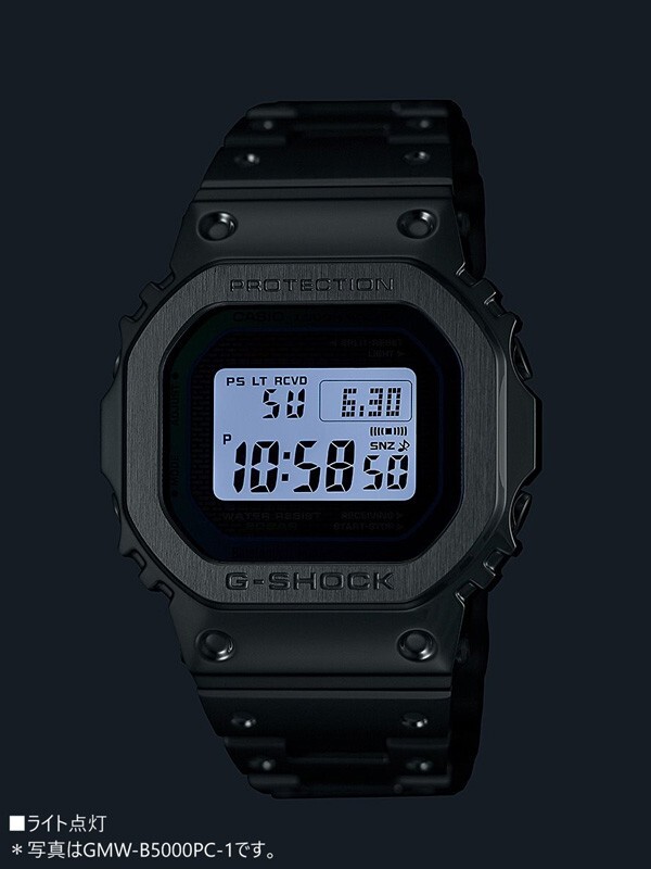 Pre-owned Casio G-shock Gmw-b5000pc-1jf Rainbow X Silver Digital Bluetooth Men Wrist Watch