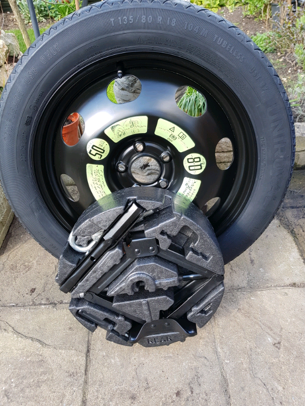Space saver spare wheel and jack kit for vauxhall Grandland x 2017 onw