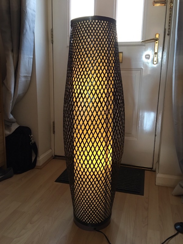 B&Q Wicker Floor Lamp Chocolate Brown in Norwich, Norfolk Gumtree