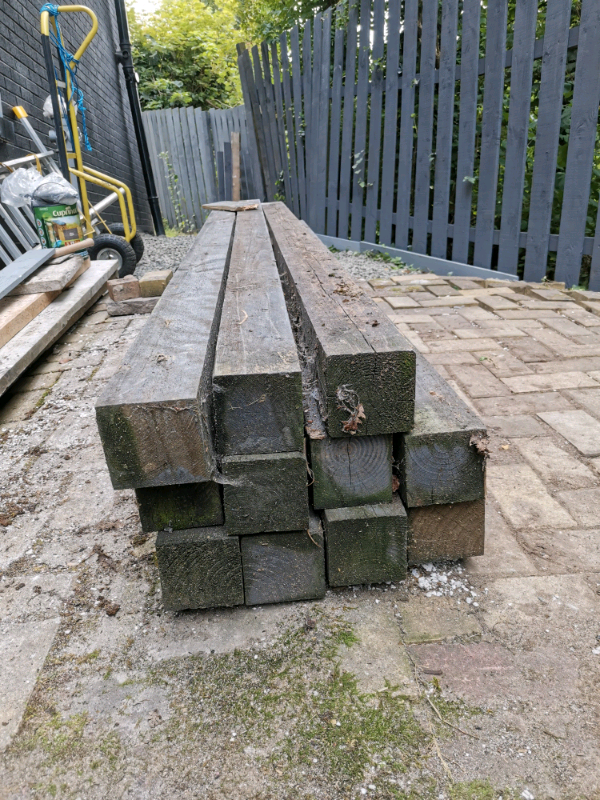 11 Timber Fence Posts 100x100x2 4m 80 In Southside Glasgow Gumtree