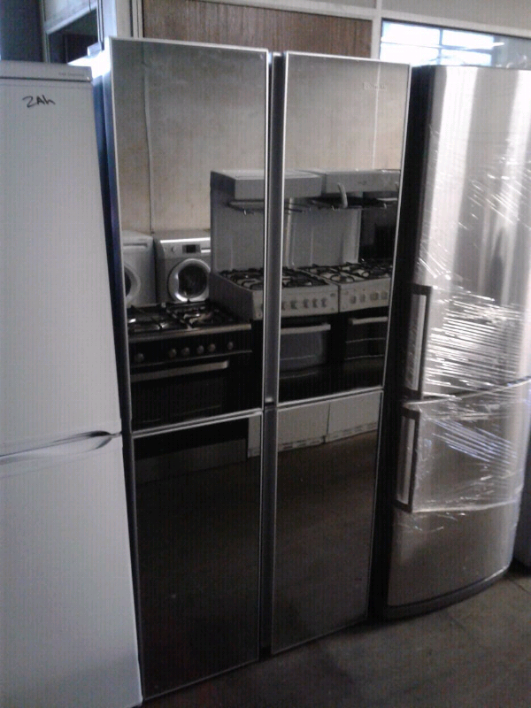 BAUMATIC MIRROR FRONT AMERICAN STYLE QUATTRO FRIDGE FREEZER 90 DAYS GU