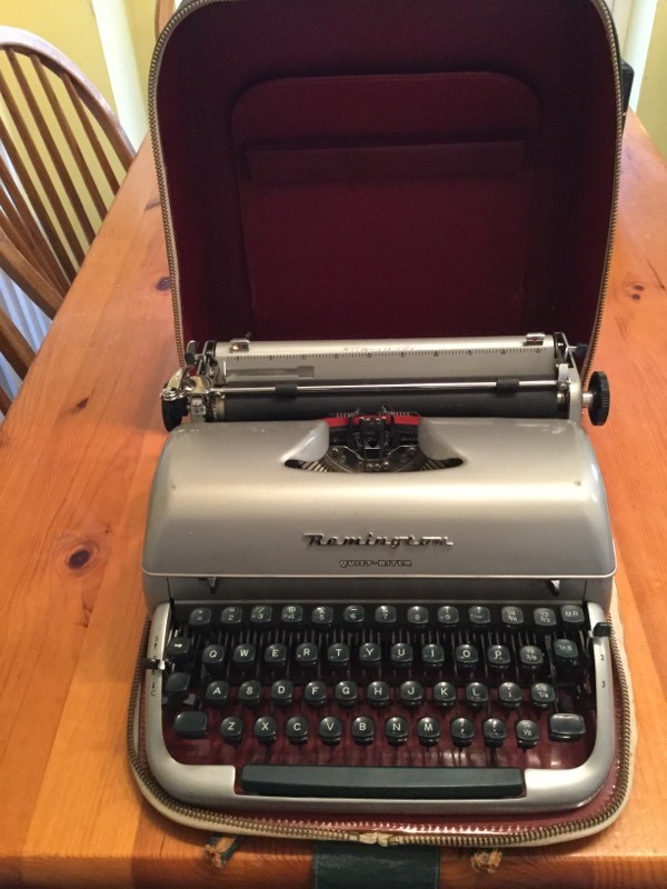 Vintage portable Remington quietRiter typewriter in Telford
