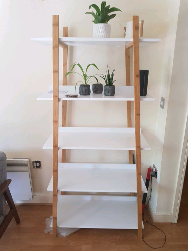Bamboo & white shelving unit in Hackney, London Gumtree